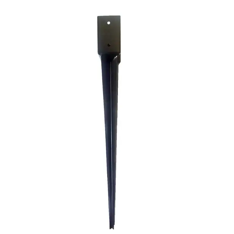 Aanbieding Paalhouder gepunt verzinkt zwart gepoedercoat (12,1 x 12,1 x 90 cm)