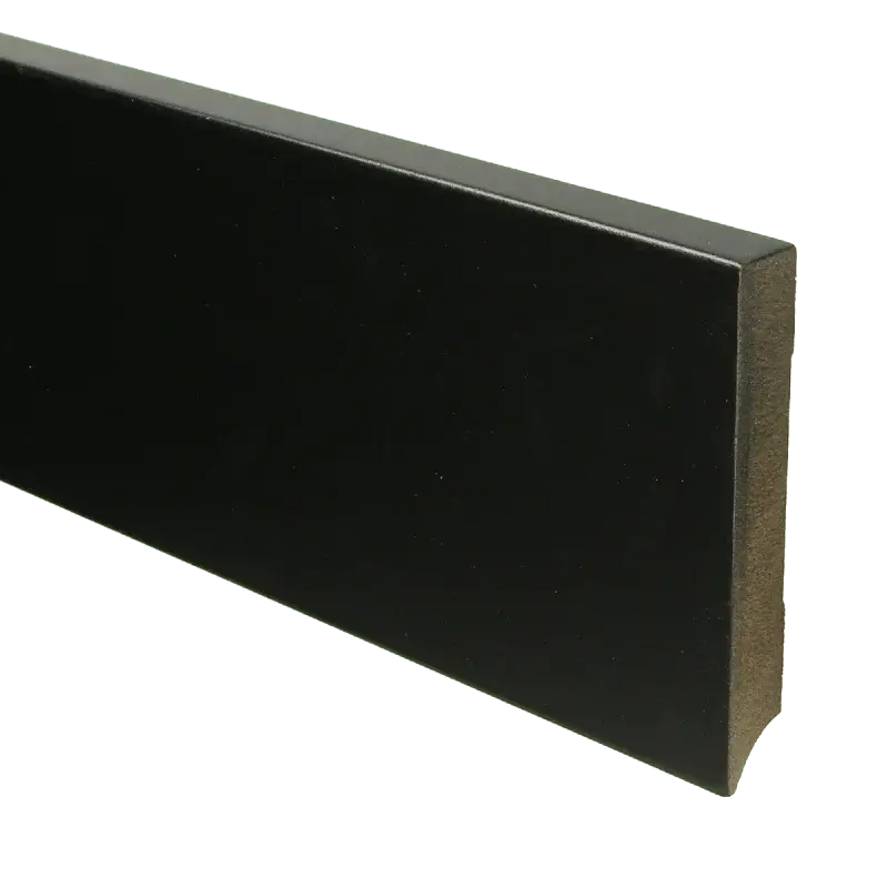 MDF Moderne plint 120×18 voorgelakt RAL 9005 Nu Kopen