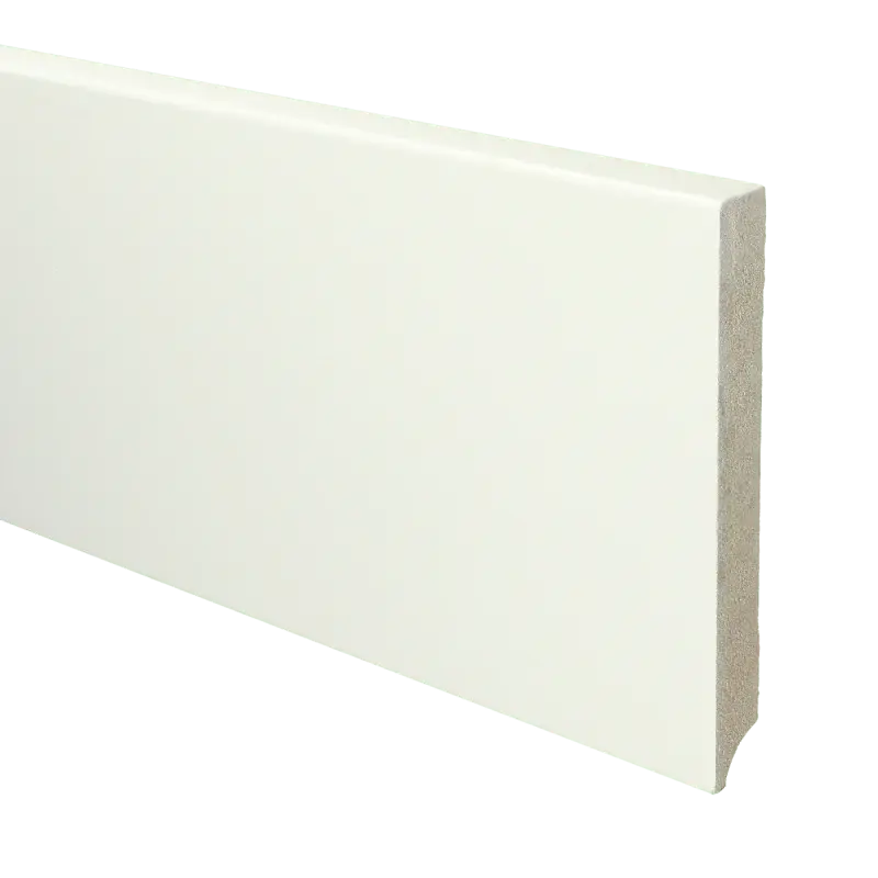 MDF Moderne plint 150×18 voorgelakt RAL 9016 Laatste Kans