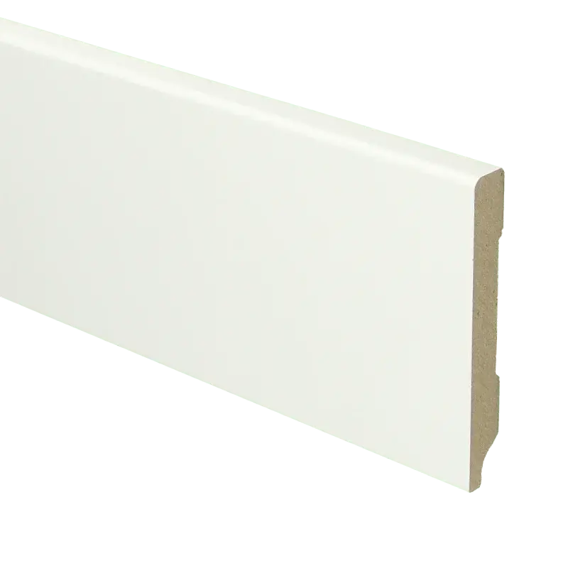 Gratis Retour MDF Moderne plint 90×12 voorgelakt RAL 9016