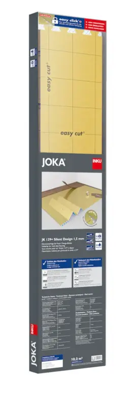 JOKA JK139+ Silent Design ondervloer 1,5mm 8,5mtrx120cm Pak 10,2m² Beperkte Voorraad