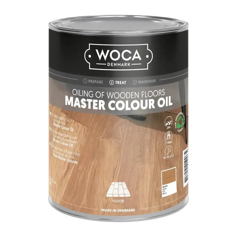 WOCA Master Colour Oil wit 1 L Weekendaanbieding