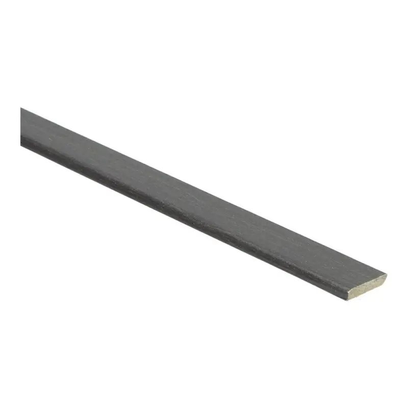 Afwerklijst 5*24*2400 Wengé zwart met plakstrip Koopje