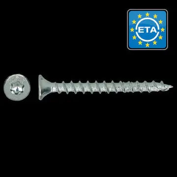 Gratis Retour 3.5 X 35 mm Spaanplaatschroef platkop verzinkt Torx (T15) 200 stuks