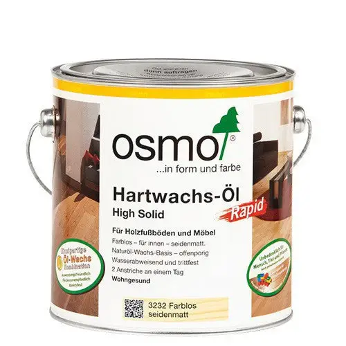 Osmo Hardwax olie Mat Polyx Rapid 3262, 2,5 Liter Gratis Retour