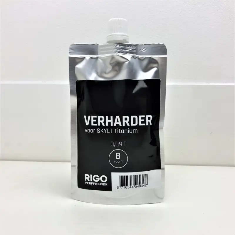 RigoStep Skylt Titanium Harder compenent B voor 1L. Direct Verzonden