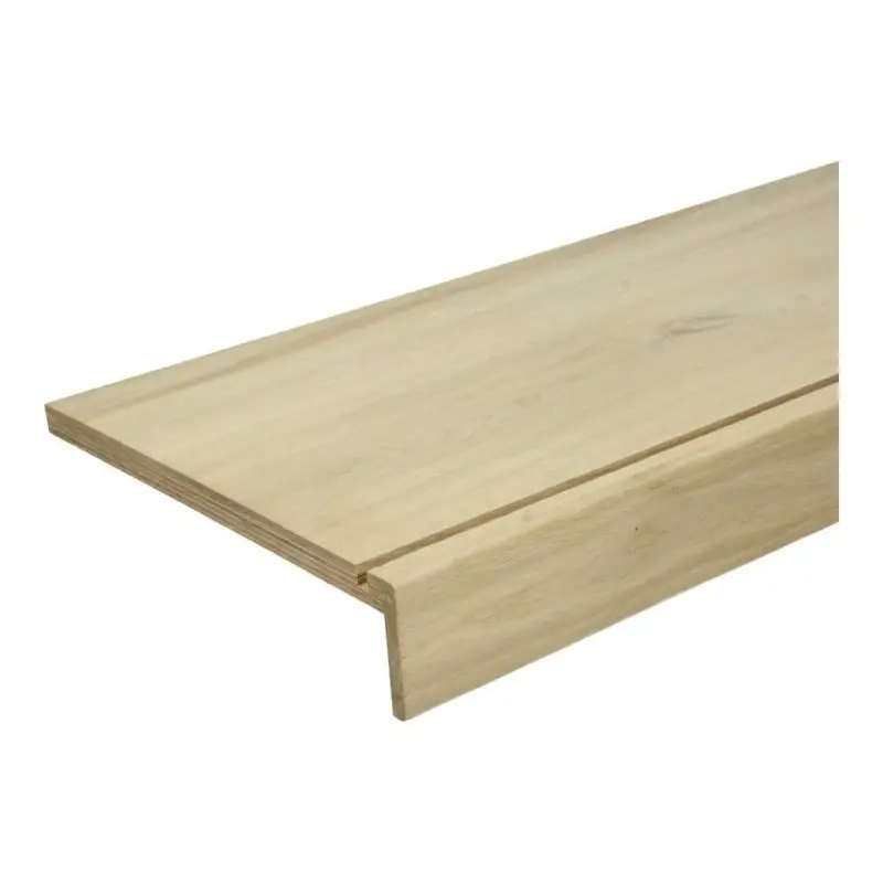 Traptreden Eur. Eiken Rustiek 2100x290x60 mm (1x trapneus) met uitsparing Beperkte Voorraad