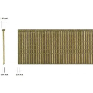Gegalvaniseerde 21 Ga microbrads M - 25mm 10.000 st Betaalbaar