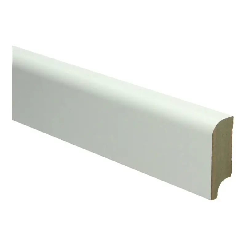 Tijdelijk Beschikbaar MDF Koloniale plint 58x22 wit voorgelakt RAL 9010