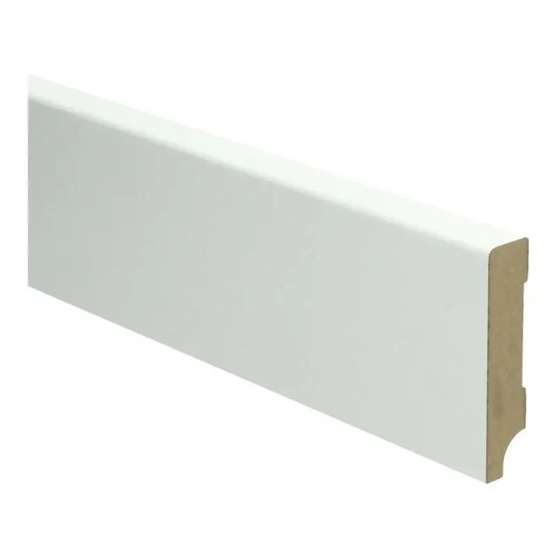 Plint Modern 70x15 wit voorgelakt RAL 9010 Gecertificeerd