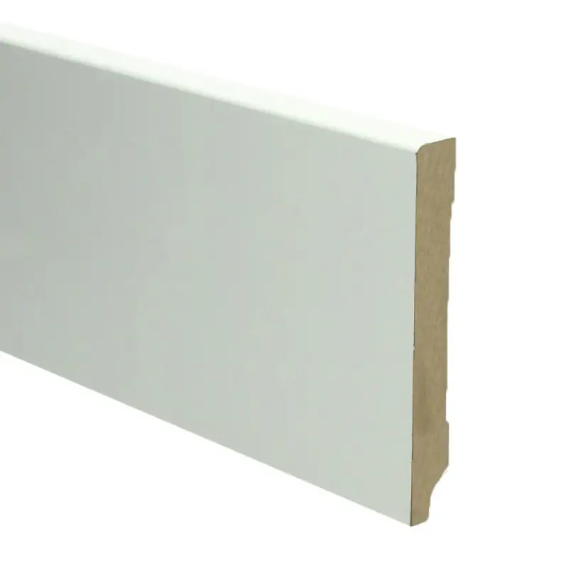 Plint Modern 120x15 wit voorgelakt RAL 9010 Flitsaanbieding