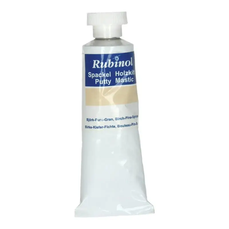 Hoge Kwaliteit Vloeibaar hout Rubinol Putty berken/grenen 100 gr.