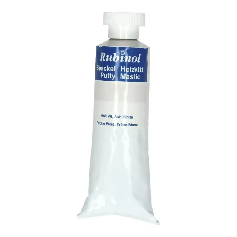Vloeibaar hout Rubinol Putty essen wit 100 gr. Koopje