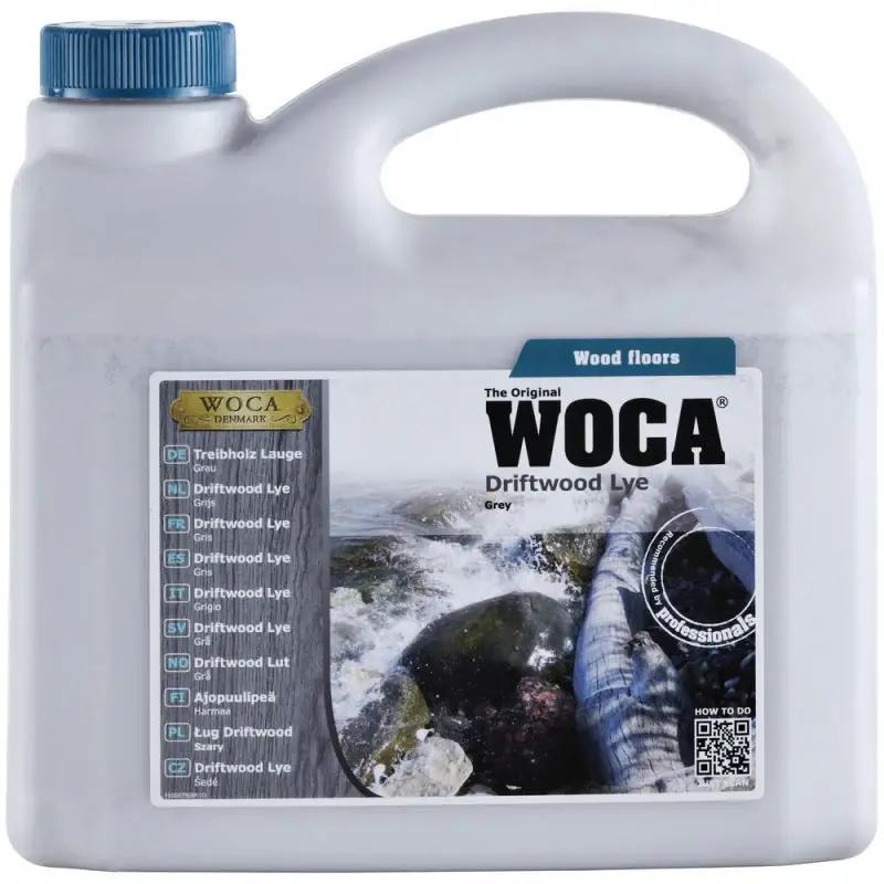 Direct Beschikbaar WOCA Drijfhoutloog grijs 2,5 L
