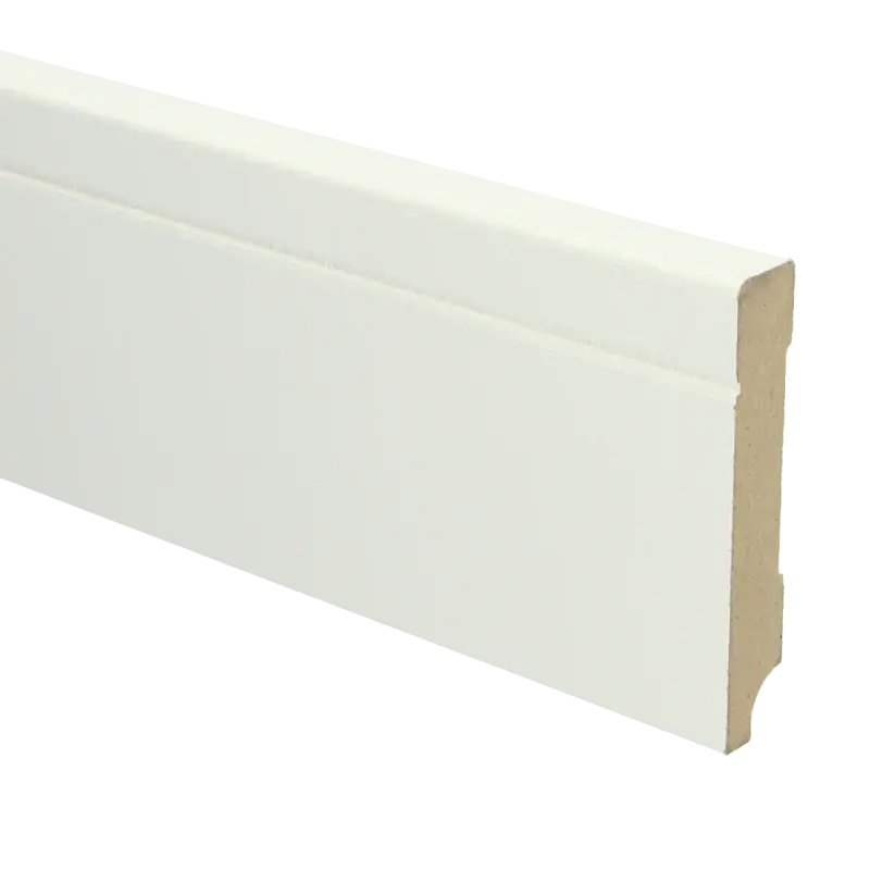 Koop Online MDF Tijdloze plint 90x15 wit voorgelakt RAL 9010