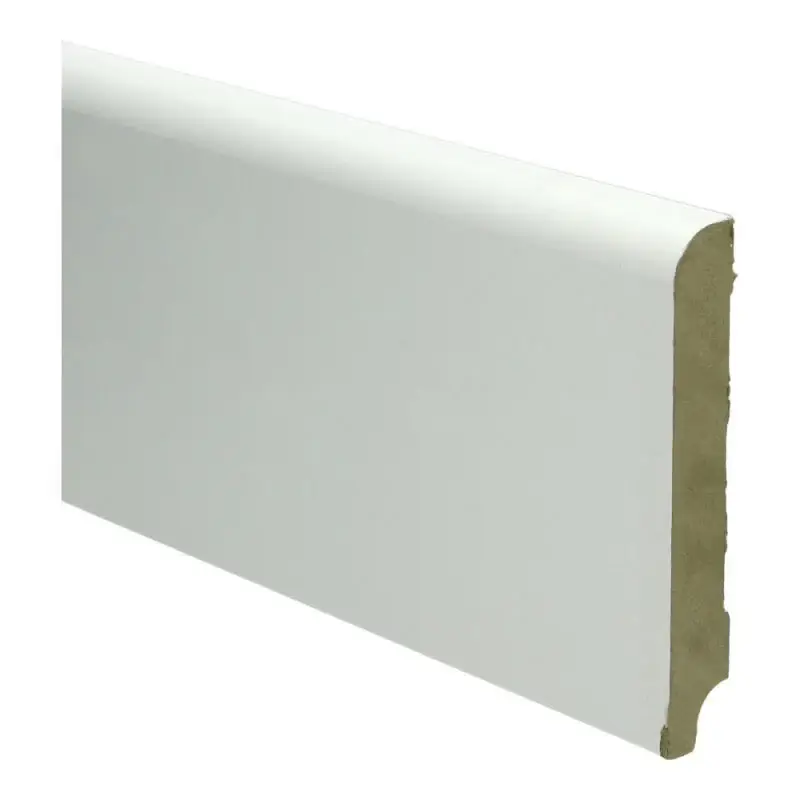 MDF Koloniale plint 120x18 wit voorgelakt RAL 9010 Favoriet