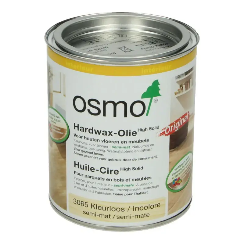 Bestel Nu OSMO Hardwax Olie 3065 Kleurloos semi mat 0,75L