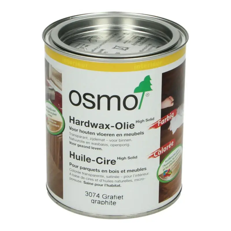 OSMO Hardwax Olie 3074 Grafiet 0,75L Veilige Betaling