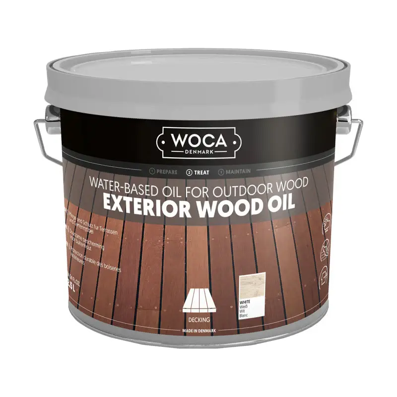 WOCA Exterior Oil Wit 2,5 L Fabrieksprijs