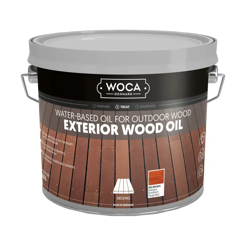 WOCA Exterior Oil Roodbruin 2,5 L Goedkoop