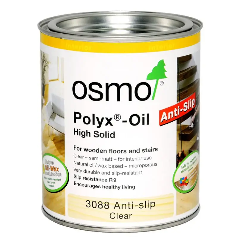 OSMO Hardwax Olie 3088 Kleurloos Anti-Slip R9 2,5L Gratis Retour