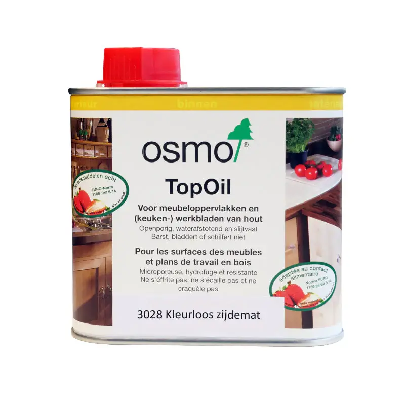 Korting OSMO TopOil 3028 Kleurloos zijdemat 0,5 L