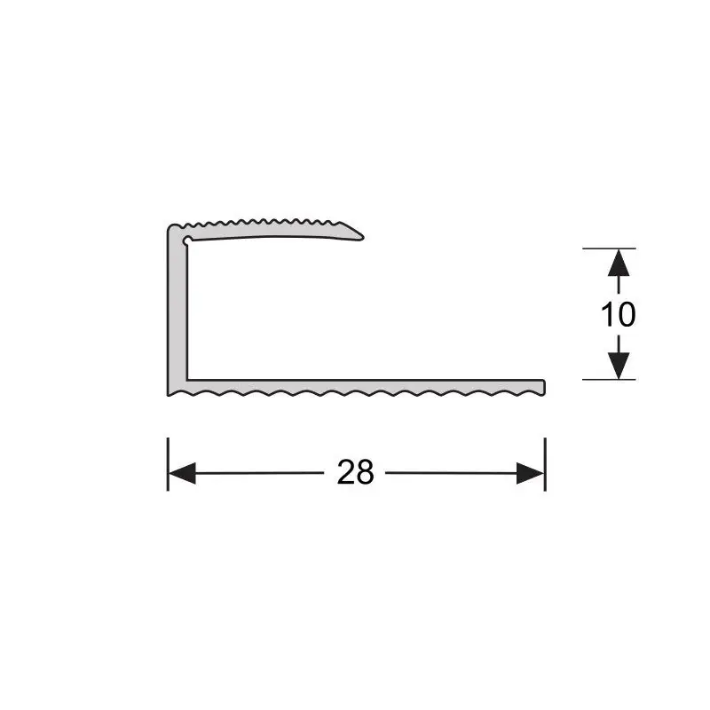 Hete Deal U-profiel 10,1 mm RVS, 90cm lang