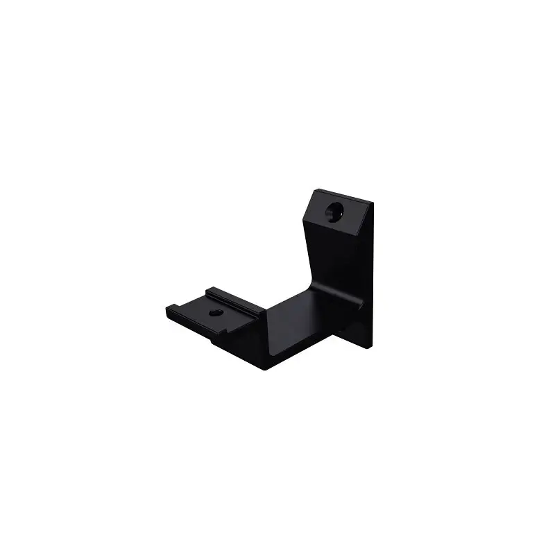 Speciale Aanbieding Leuninghouder vlak modern zwart - hout/gipsplaat