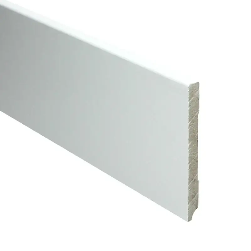 Flitsaanbieding MDF Moderne plint 150x15 voorgelakt RAL 9016