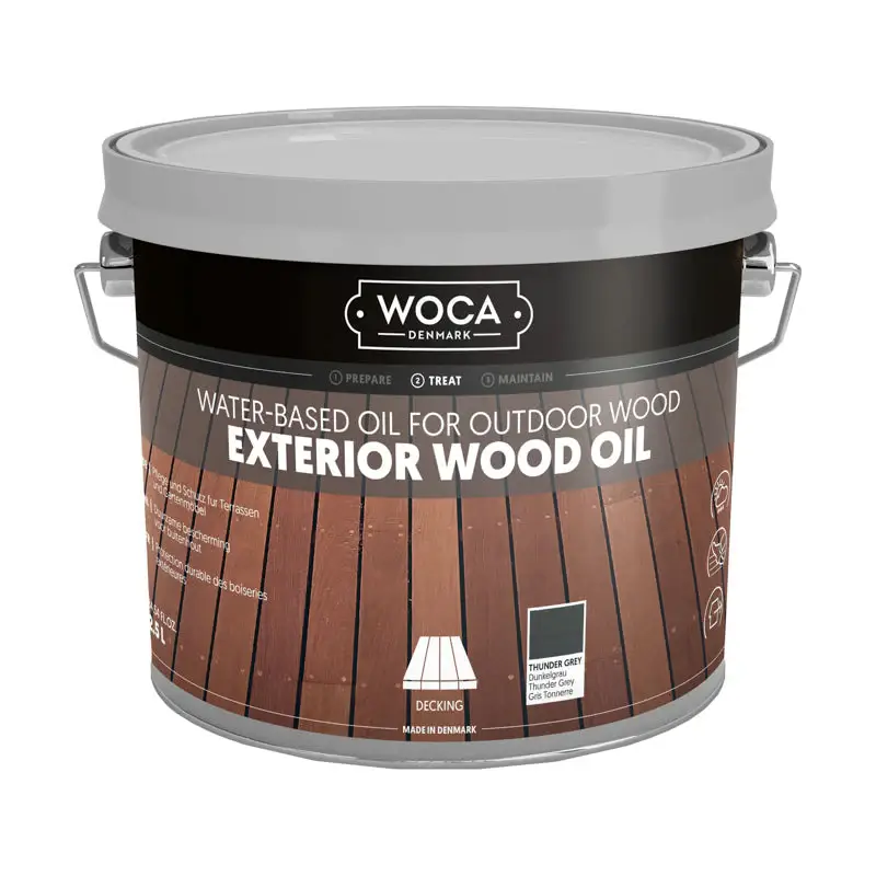 Koopje WOCA Exterior Oil Thunder Grey 2,5 L