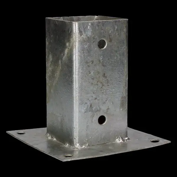 Laatste Kans Paalhouder/palensteun op plaat 71x71x150 mm