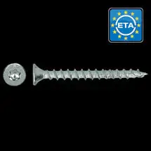 Favoriet 5.0 X 20 mm Spaanplaatschroef platkop verzinkt Torx (T25) 200 stuks
