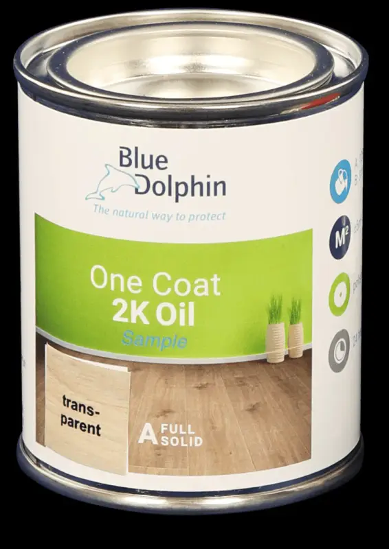 Lage Prijs Blue Dolphin One Coat 2K Oil Gothic demo/bijwerk blikje ( harder los verkocht)