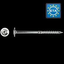 Tellerkopschroef Ø 8x340 Zn (T40) 50 STUKS (flenskophoutschroef) Rechtstreeks Van De Fabrikant