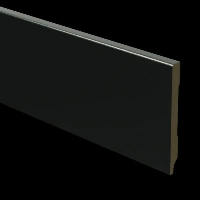 Nu Kopen MDF Moderne plint 90x9 voorgelakt RAL 9005