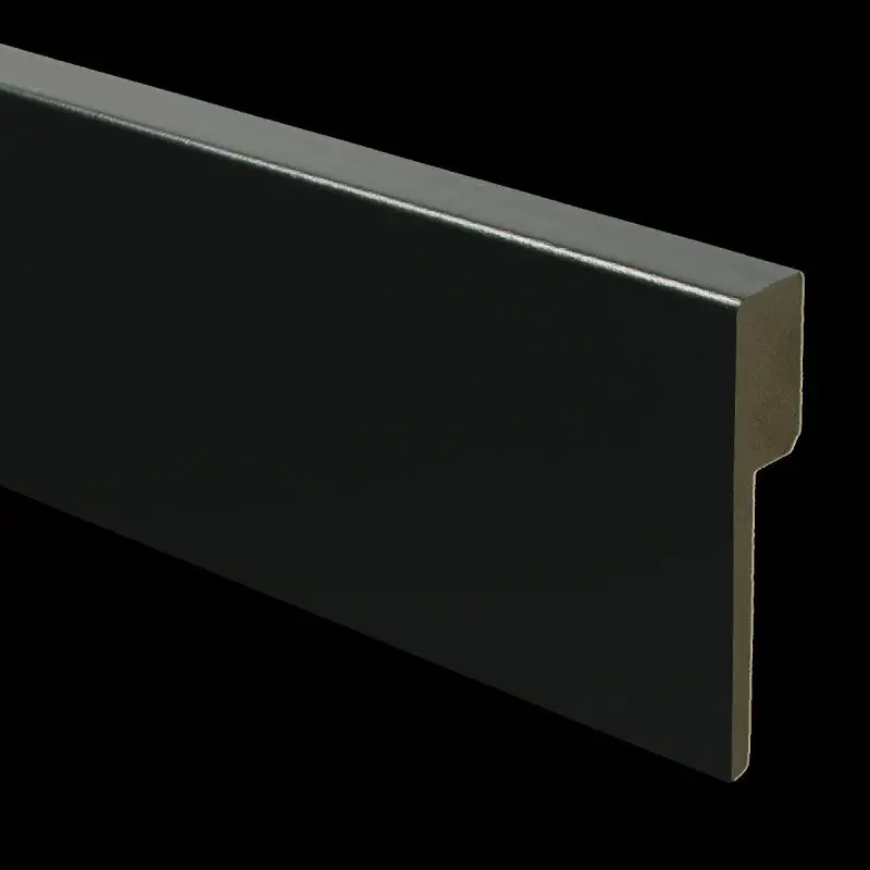 Nu Kopen MDF Moderne renovatieplint 90x18 voorgelakt RAL 9005