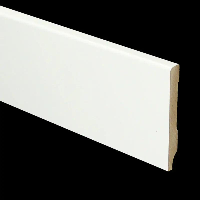 MDF Moderne plint 70x9 voorgelakt RAL 9016 Goedkoop