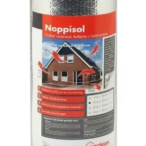 Noppisol enkelzijdig 0,6x15m (9m²) Express Levering