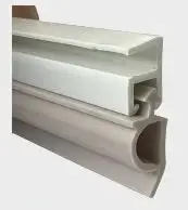 Tochtprofiel opbouw pvc wit/grijs 23mm 2,3m¹ Weekendaanbieding