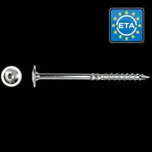 Must-Have Tellerkopschroef Ø 10x400 Zn (T40) 50 STUKS (flenskophoutschroef)