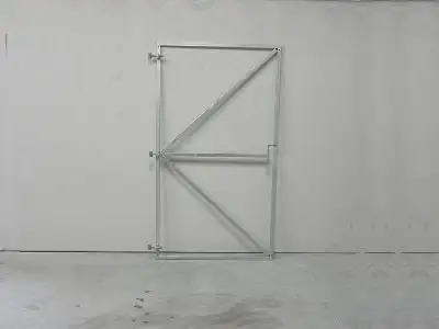 Superprijs Poortframe 1800 x 1000 mm, verstelbaar met slotkast Galvanisch verzinkt