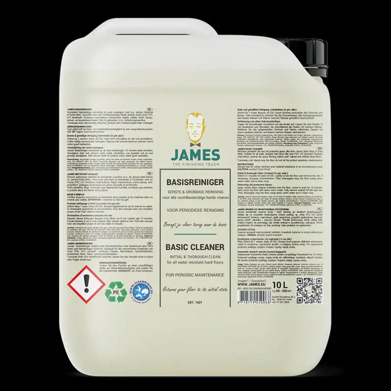 James basisreiniger 10L Gecertificeerd