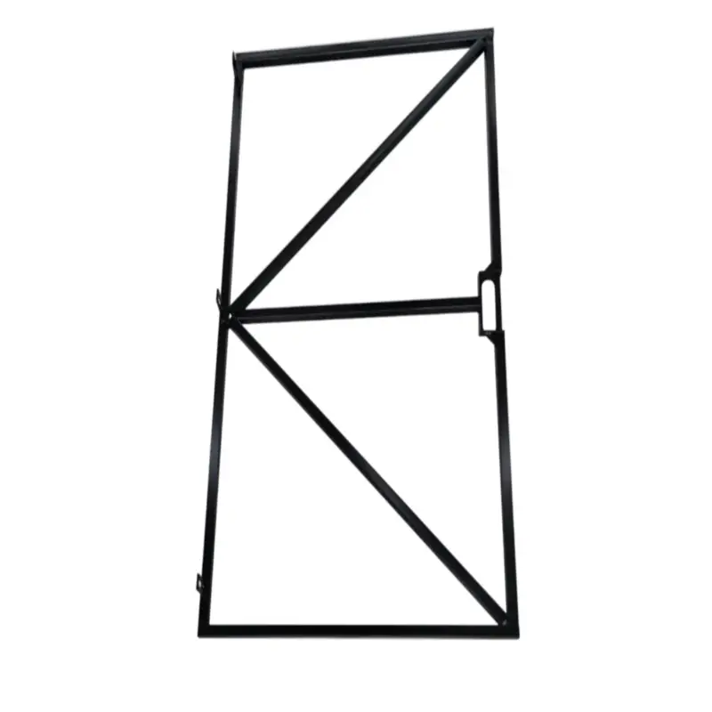 Beperkte Voorraad Poortframe 1800 x 1000 mm zwart, verstelbaar met slotkast Galvanisch verzinkt