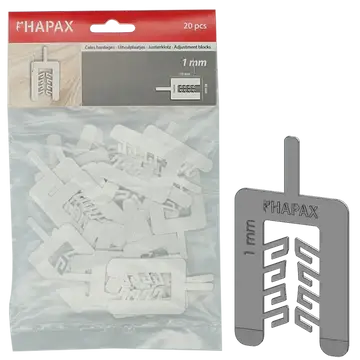 Direct Verzonden HAPAX uitvulplaatjes 1x40,00x55 / 20 stuks