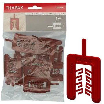 Betaalbaar HAPAX uitvulplaatjes 3x40,00x55 / 20 stuks