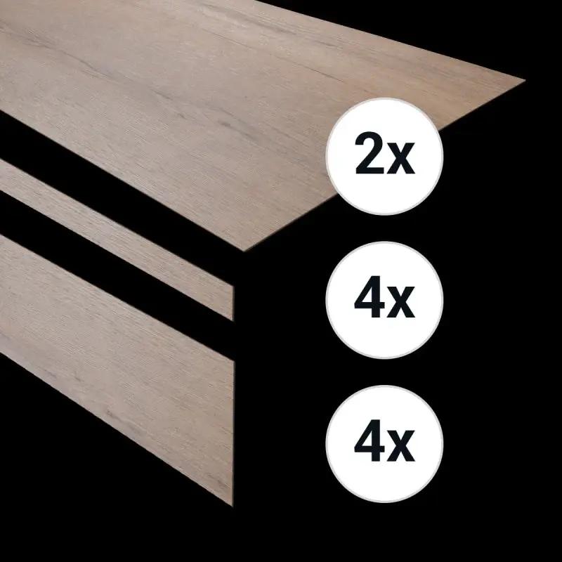 Lage Prijs Pvc traptreden set voor 4 treden Gemberkoek Ultra Mat